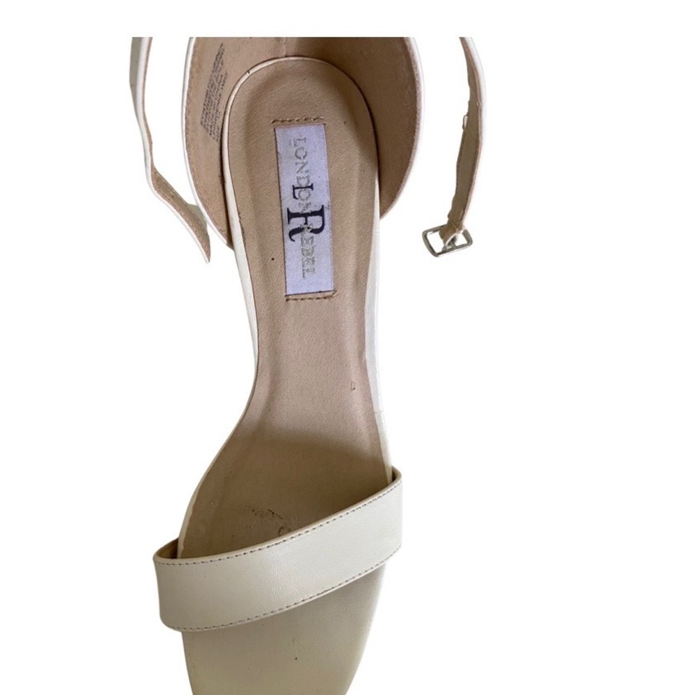 London Rebel  Off White Ladies Sandal Size 9 - Picture 5 of 14